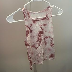 American Eagle pink tie dye Tank